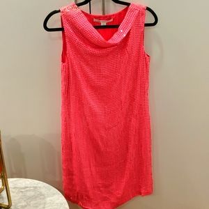 DVF hot pink sequin dress size 6